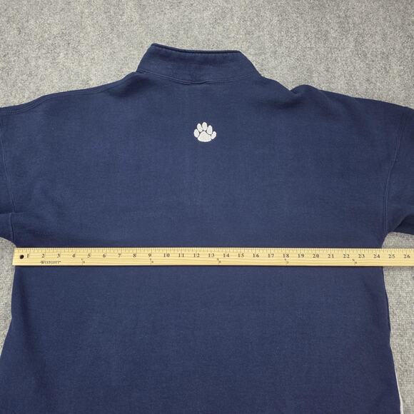 Vintage Penn State Sweatshirt Mens XL Blue 1/4 Zip Russell Athletic Pullover USA - Picture 5 of 16